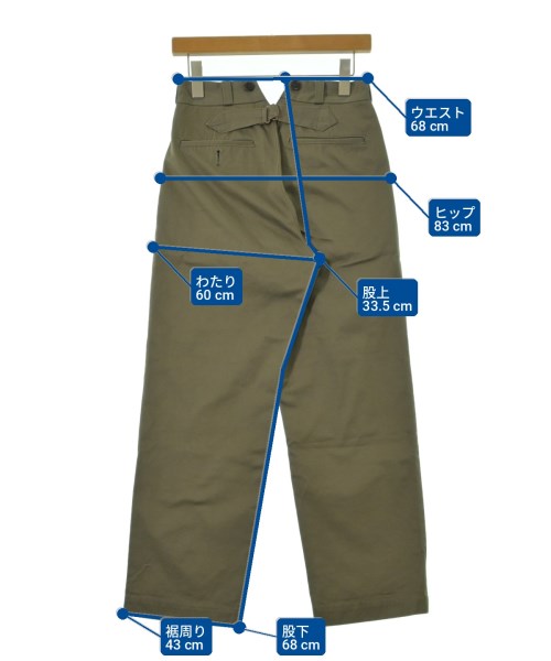 NIGEL CABOURN（ナイジェルケーボン）チノパン カーキ サイズ:6(S位) レディース/2200736165068