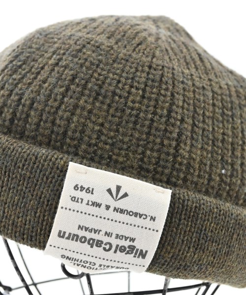 NIGEL CABOURN（ナイジェルケーボン）ニットキャップ・ビーニー カーキ サイズ:F メンズ/2200721346076