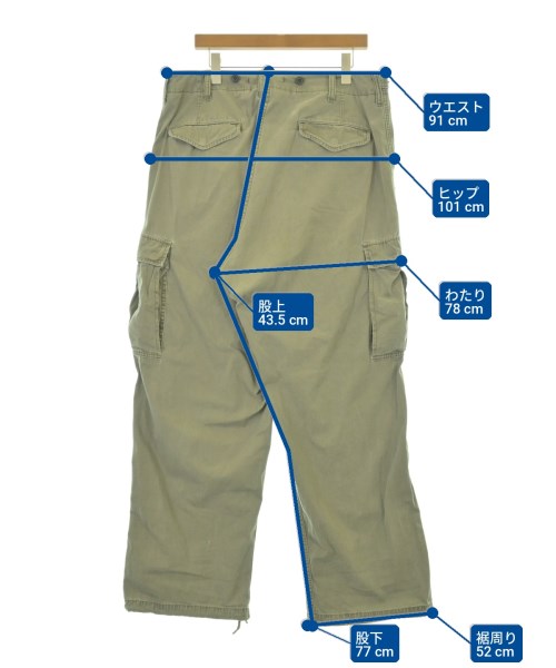 NIGEL CABOURN（ナイジェルケーボン）カーゴパンツ カーキ サイズ:-(XL位) メンズ/2200722330029