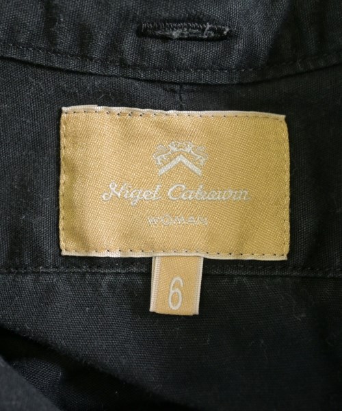 NIGEL CABOURN（ナイジェルケーボン）シャツワンピース 黒 サイズ:6(S位) レディース/2200726318030
