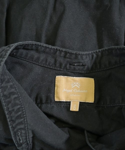 NIGEL CABOURN（ナイジェルケーボン）シャツワンピース 黒 サイズ:6(S位) レディース/2200726318030