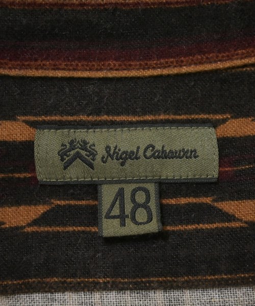 NIGEL CABOURN（ナイジェルケーボン）カジュアルシャツ 黒 サイズ:48(L位) メンズ/2200690481037