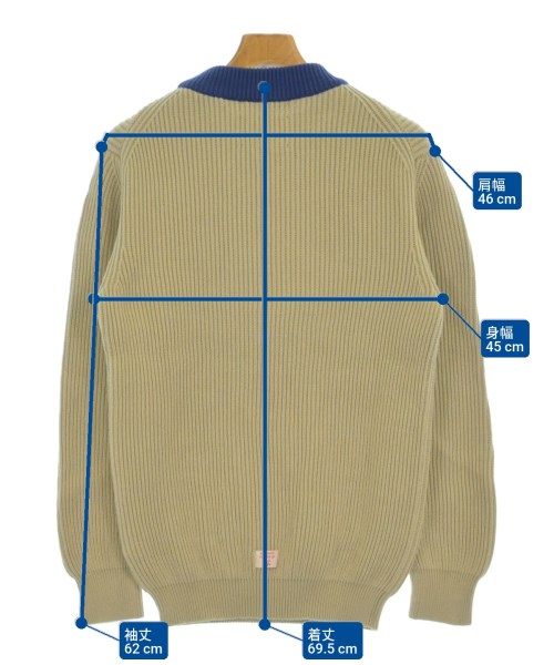 NIGEL CABOURN（ナイジェルケーボン）ニット・セーター ベージュ サイズ:46(M位) メンズ/2200690481112