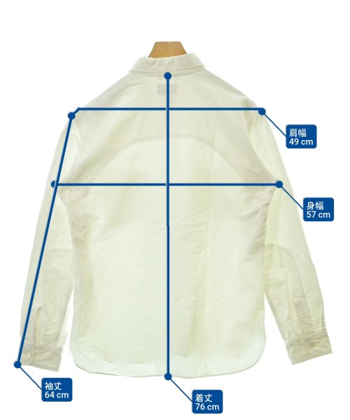 NIGEL CABOURN（ナイジェルケーボン）カジュアルシャツ 白 サイズ:54(XXL位) メンズ/2200688001049