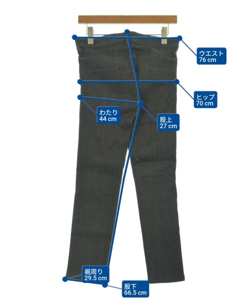 Blackbarrett by Neil Barrett（ブラックバレットバイニールバレット）デニムパンツ グレー サイズ:29(S位) メンズ/2200532881186