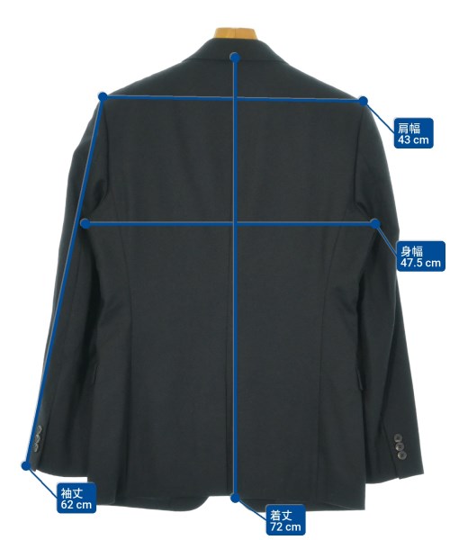 Blackbarrett by Neil Barrett（ブラックバレットバイニールバレット）テーラードジャケット 黒 サイズ:2(M位) メンズ/2200677074016