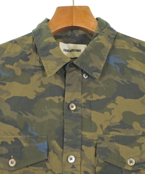 ZADIG & VOLTAIRE（ザディグエヴォルテール）カジュアルシャツ カーキ サイズ:M メンズ/2200635746191