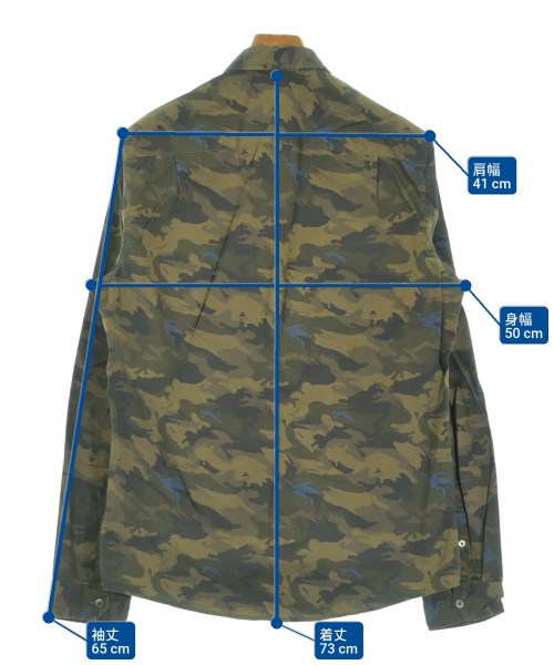 ZADIG & VOLTAIRE（ザディグエヴォルテール）カジュアルシャツ カーキ サイズ:M メンズ/2200635746191