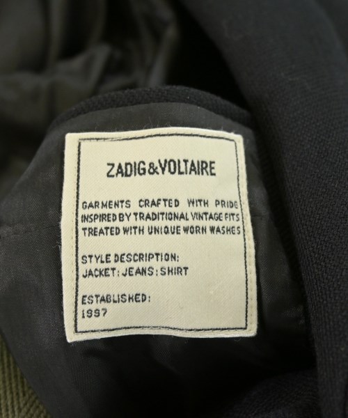 ZADIG & VOLTAIRE（ザディグエヴォルテール）チェスターコート 紺 サイズ:52(XXL位) メンズ/2200671315016