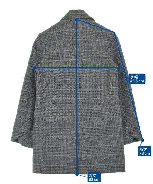 ZADIG & VOLTAIRE（ザディグエヴォルテール）チェスターコート グレー サイズ:34(XS位) レディース/2200685149010