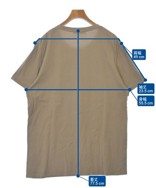 ZADIG & VOLTAIRE（ザディグエヴォルテール）Tシャツ・カットソー ベージュ サイズ:XL メンズ/2200696053283