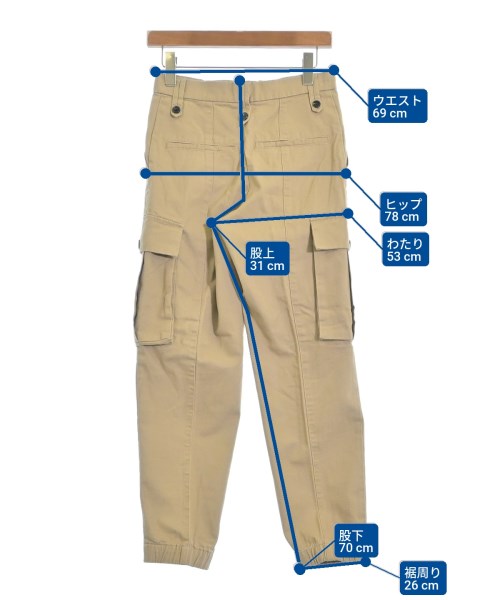 ZADIG & VOLTAIRE（ザディグエヴォルテール）カーゴパンツ ベージュ サイズ:34(XS位) レディース/2200652369014