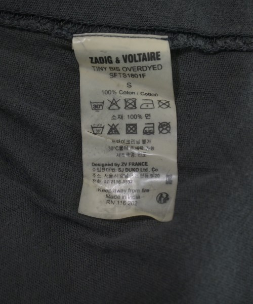 ZADIG & VOLTAIRE（ザディグエヴォルテール）Tシャツ・カットソー グレー サイズ:S レディース/2200632714032
