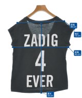 ZADIG & VOLTAIRE（ザディグエヴォルテール）Tシャツ・カットソー グレー サイズ:S レディース/2200632714032