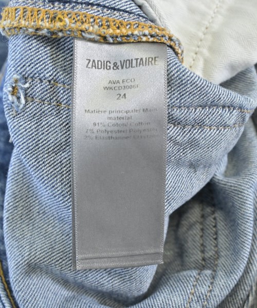 ZADIG & VOLTAIRE（ザディグエヴォルテール）デニムパンツ 青 サイズ:24(S位) レディース/2200665058103