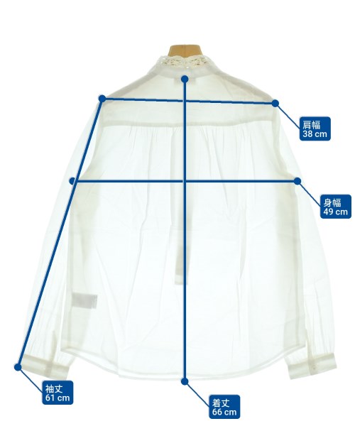 ZADIG & VOLTAIRE（ザディグエヴォルテール）ブラウス 白 サイズ:XS レディース/2200668605090