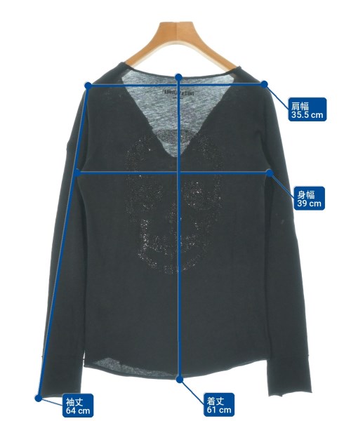 ZADIG & VOLTAIRE（ザディグエヴォルテール）Tシャツ・カットソー 黒 サイズ:XS レディース/2200735447059
