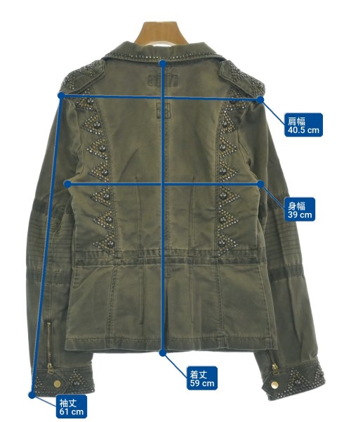 ZADIG & VOLTAIRE（ザディグエヴォルテール）ミリタリーブルゾン カーキ サイズ:S レディース/2200713391411