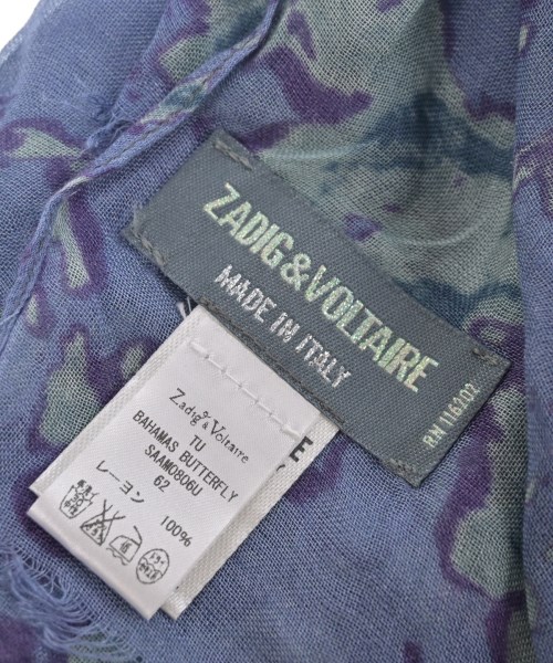 ZADIG & VOLTAIRE（ザディグエヴォルテール）ストール 青 サイズ:- レディース/2200718229139