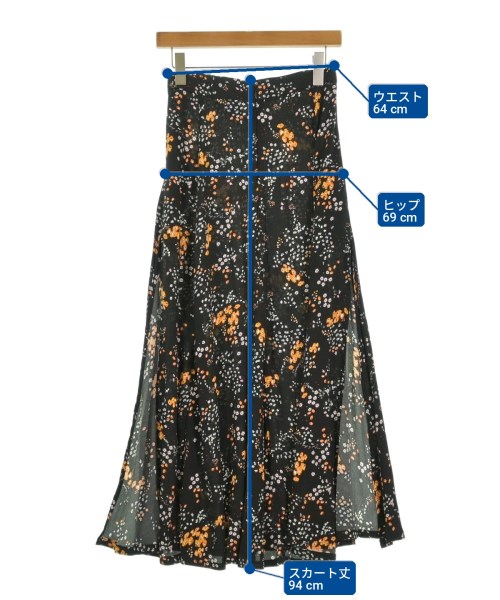 ZADIG & VOLTAIRE（ザディグエヴォルテール）ロング・マキシ丈スカート 黒 サイズ:34(XS位) レディース/2200720513202
