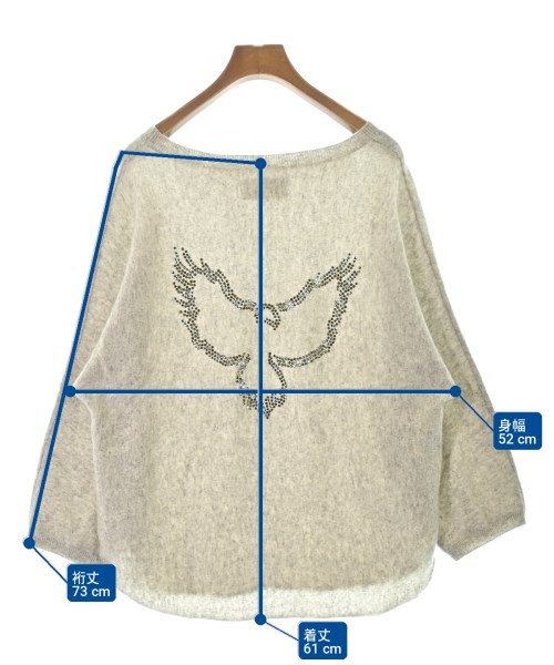 ZADIG & VOLTAIRE（ザディグエヴォルテール）ニット・セーター グレー サイズ:S レディース/2200724609109