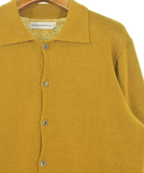 HEAD PORTER（ヘッドポーター）カーディガン 黄 サイズ:M メンズ/2200556106074