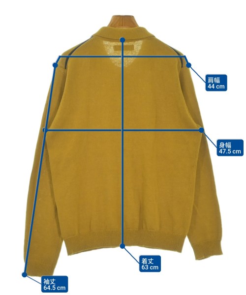 HEAD PORTER（ヘッドポーター）カーディガン 黄 サイズ:M メンズ/2200556106074