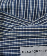 HEAD PORTER PLUS（ヘッドポータープラス）カジュアルシャツ 青 サイズ:L メンズ/2200620963398