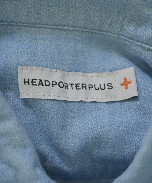 HEAD PORTER PLUS（ヘッドポータープラス）カジュアルシャツ 青 サイズ:XL メンズ/2200617488163