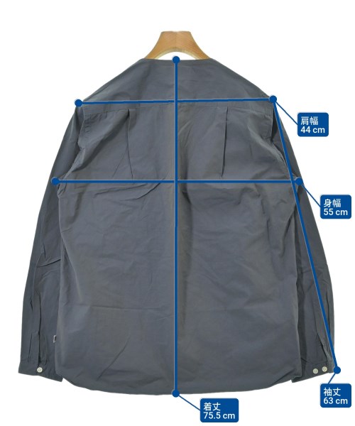 HEAD PORTER PLUS（ヘッドポータープラス）カジュアルシャツ 青 サイズ:XL メンズ/2200666067135