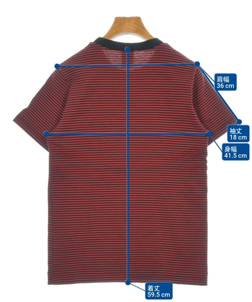 NUMBER NINE（ナンバーナイン）Tシャツ・カットソー 赤 サイズ:0(XXS位) レディース/2200623447031