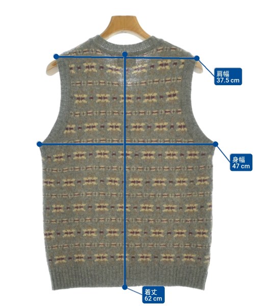 INVERALLAN（インバーアラン）ベスト グレー サイズ:40(M位) メンズ/2200672175046