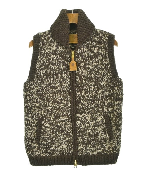 CANADIAN SWEATER(カナディアンセーター)ベスト 茶 サイズ:40(L位)/2200643774018