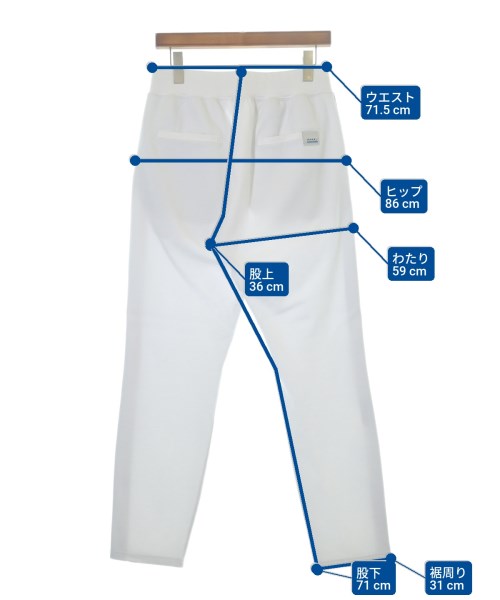 GUILD PRIME（キルドプライム）スウェットパンツ 白 サイズ:79(M位) メンズ/2200634038068