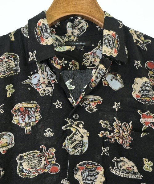 GUILD PRIME（キルドプライム）カジュアルシャツ 黒 サイズ:1(S位) メンズ/2200672219320