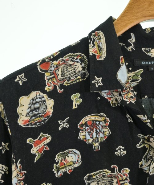 GUILD PRIME（キルドプライム）カジュアルシャツ 黒 サイズ:2(M位) メンズ/2200643687028