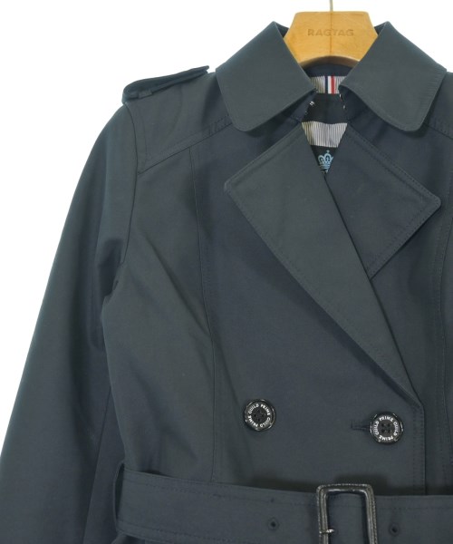 GUILD PRIME（キルドプライム）トレンチコート 紺 サイズ:34(XS位) レディース/2200657603021