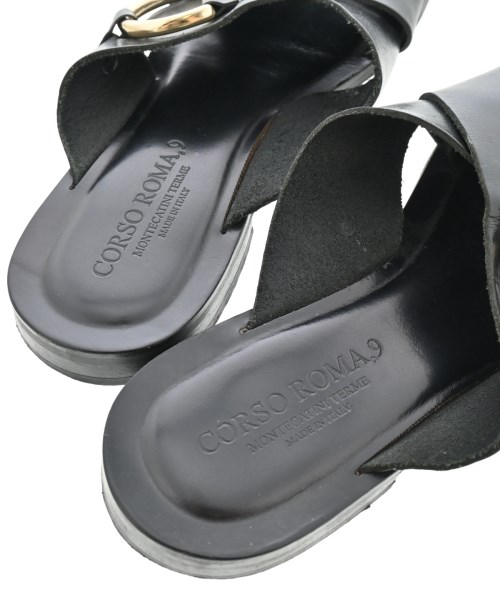 CORSO ROMA 9（コルソローマノーヴェ）サンダル 黒 サイズ:EU38(24.5cm位) レディース/2200649424184