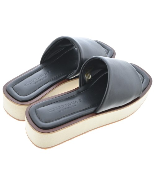 CORSO ROMA 9（コルソローマノーヴェ）サンダル 黒 サイズ:EU37(23.5cm位) レディース/2200691612805