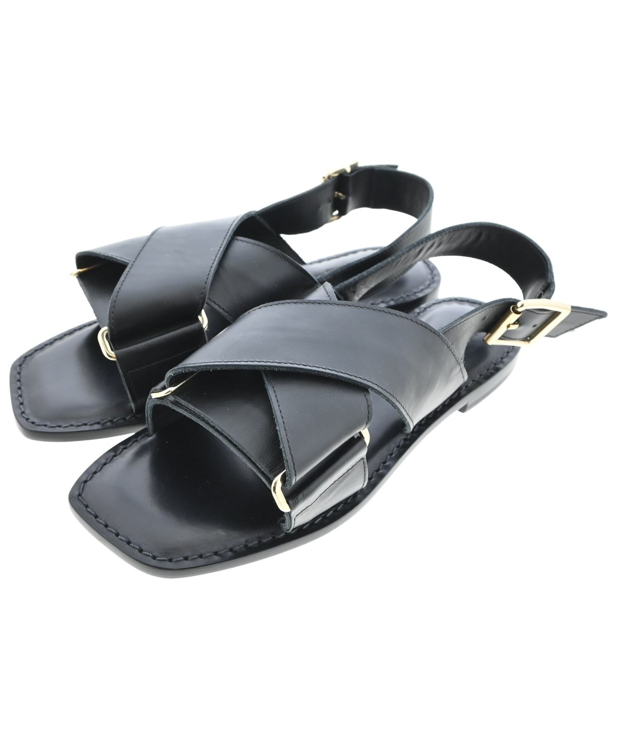 CORSO ROMA 9（コルソローマノーヴェ）サンダル 黒 サイズ:EU37(23.5cm