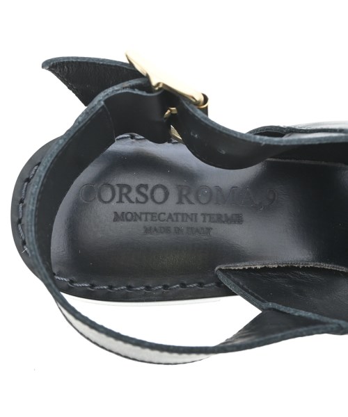 CORSO ROMA 9（コルソローマノーヴェ）サンダル 黒 サイズ:EU37(23.5cm位) レディース/2200691628530