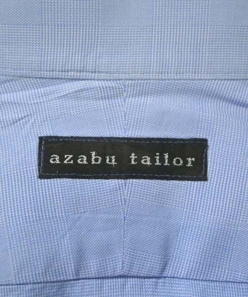 azabu tailor（アザブテイラー）ドレスシャツ 青 サイズ:-(S位) メンズ/2200621462302