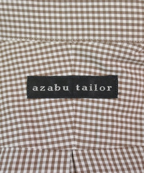 azabu tailor（アザブテイラー）ドレスシャツ 茶 サイズ:-(M位) メンズ/2200608939094