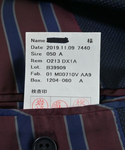 azabu tailor（アザブテイラー）テーラードジャケット 紺 サイズ:-(M位) メンズ/2200649171033