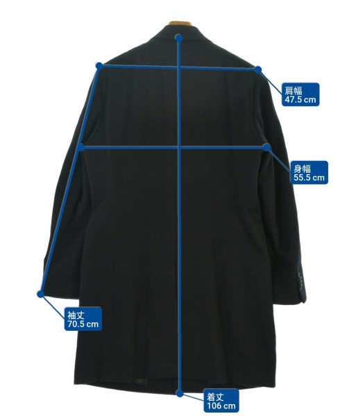 azabu tailor（アザブテイラー）チェスターコート 紺 サイズ:50(XL位) メンズ/2200652686050