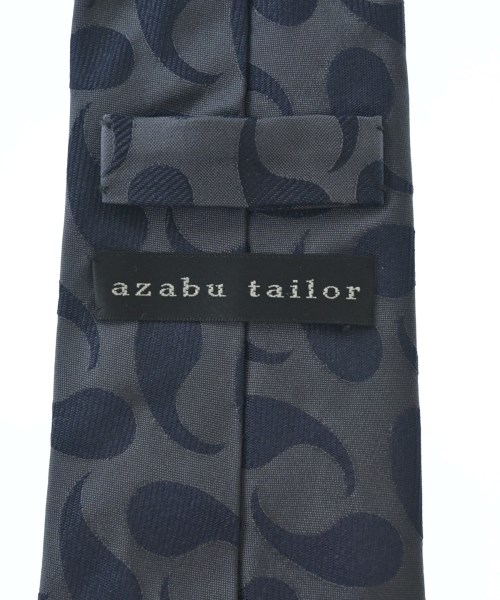 azabu tailor（アザブテイラー）ネクタイ グレー サイズ:- メンズ/2200719450433