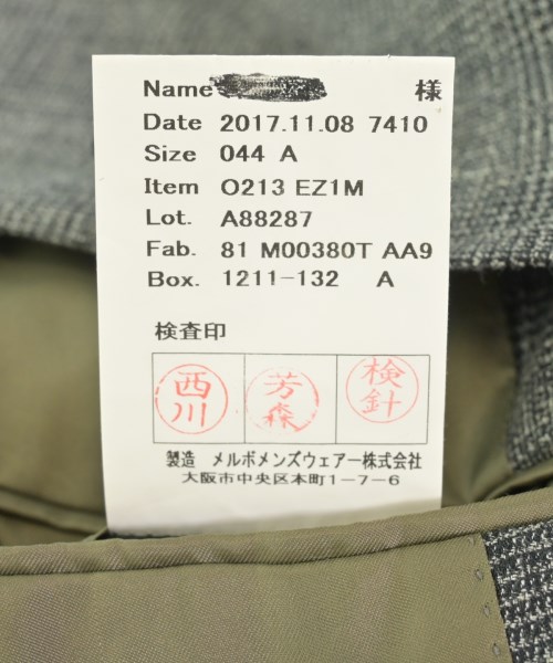 azabu tailor（アザブテイラー）テーラードジャケット グレー サイズ:44(S位) メンズ/2200725016012