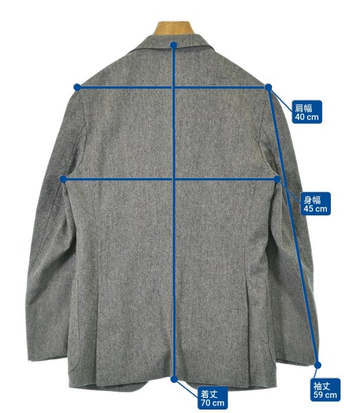 azabu tailor（アザブテイラー）ビジネス グレー サイズ:-(XS位)/-(XS位) メンズ/2200691697017