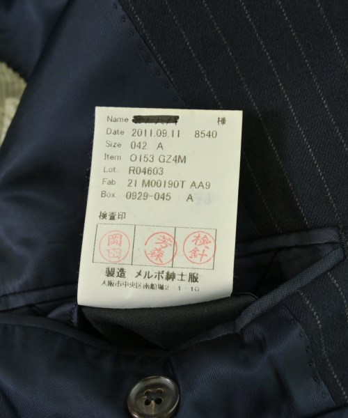 azabu tailor（アザブテイラー）ビジネス 紺 サイズ:42(XS位)/76(M位) メンズ/2200692402023