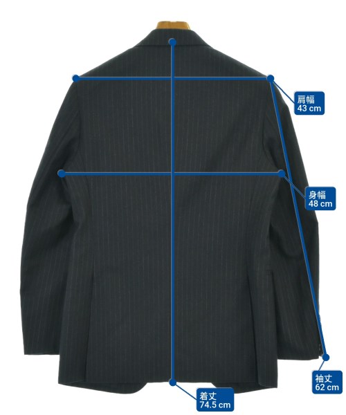 azabu tailor（アザブテイラー）ビジネス 紺 サイズ:42(XS位)/76(M位) メンズ/2200692402023
